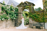 Bridal portrait at Lucknam Park in Wiltshire