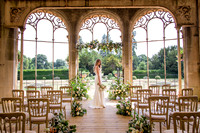 Bridal portrait at Grittleton House in Wiltshire